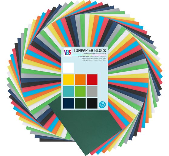 VBS Tonpapier-Block "Basic"
