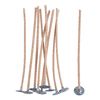 VBS Kerzendocht mit Metallfuß, gewachst, 10 cm Natur