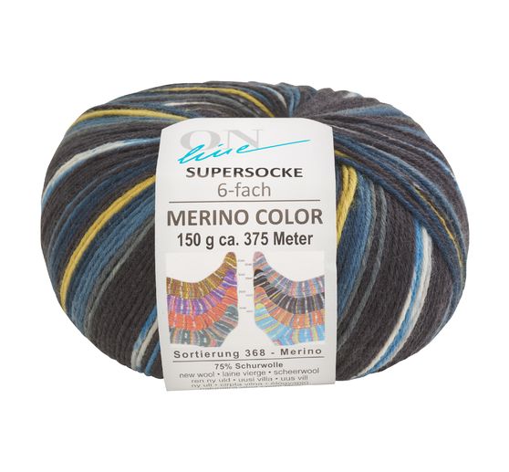 ONline Wool "Super Sock Merino Color, Assortment 368"