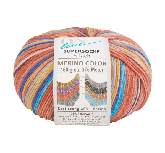 ONline Wool "Super Sock Merino Color, Assortment 368"
