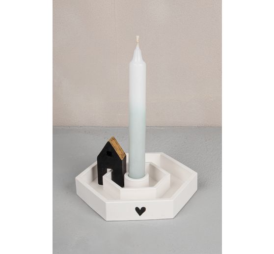 Silicone casting mould "Candle holder" incl. insert