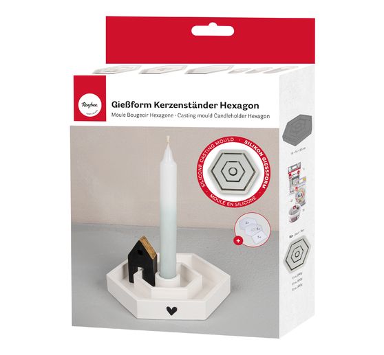 Silicone casting mould "Candle holder" incl. insert