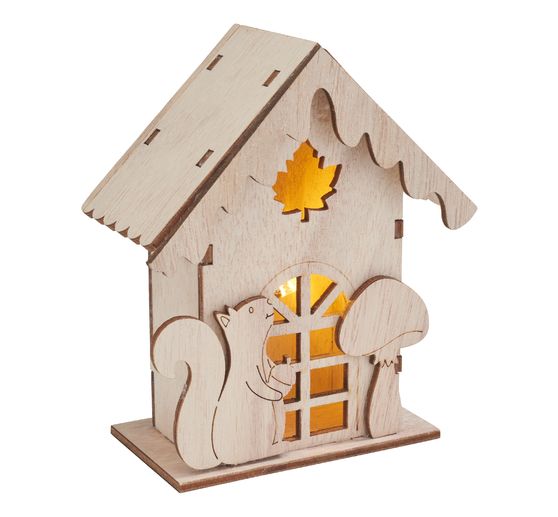VBS Holzbausatz "Herbsthaus", inkl. LED