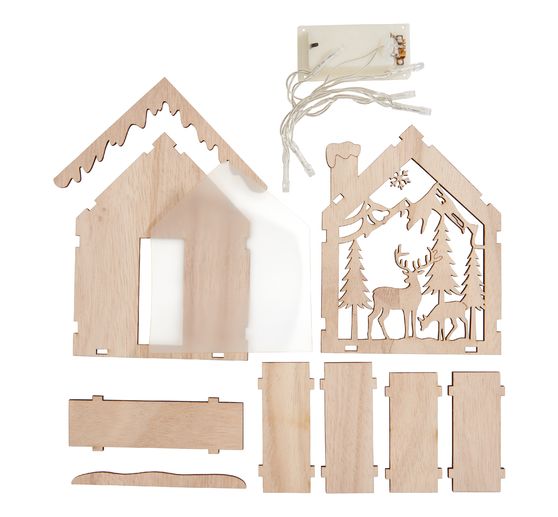 VBS Holzbausatz "Lichterhaus", inkl. Beleuchtung
