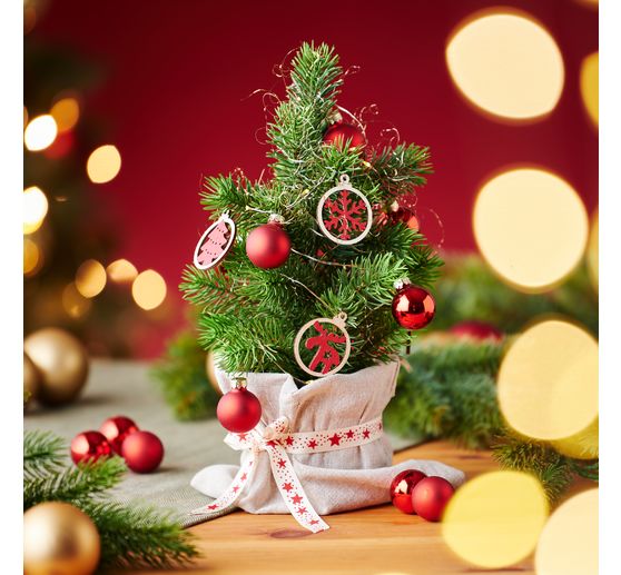 VBS Weihnachtskugeln "Mini" aus Kunststoff, Ø 3 cm