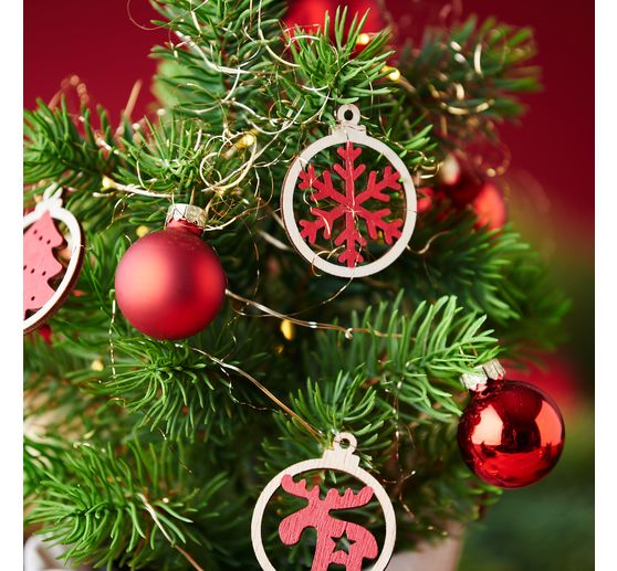 VBS Weihnachtskugeln "Mini" aus Kunststoff, Ø 3 cm