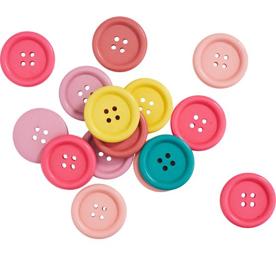 VBS Holzknöpfe "Pastellmix"
