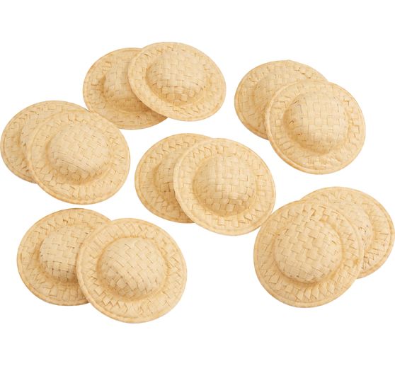 VBS Strohhut, 5 cm, 12 Stück