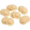 VBS Strohhut, 5 cm, 12 Stück Natur