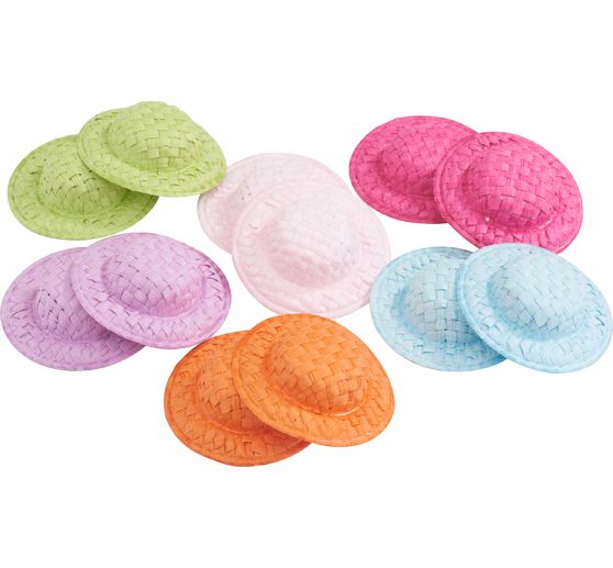 VBS Strohhut, 5 cm, 12 Stück