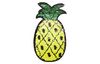 Wendepailletten Bügelapplikation "Ananas"