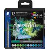 STAEDTLER Pigment brush pen, set of 12 Cool Colours