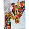 Malen nach Zahlen auf Keilrahmen, 30 x 40 cm Colourful Giraffes