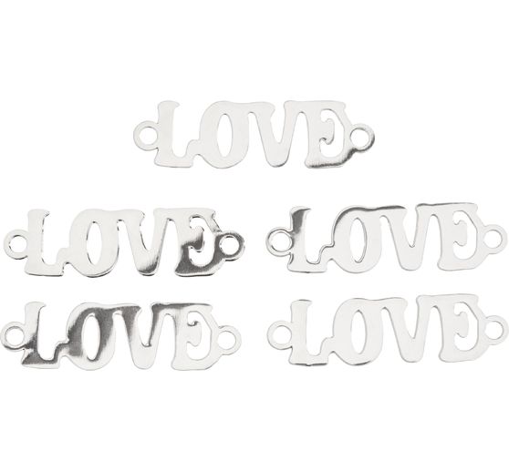 Verbinder "Love", 5 Stück