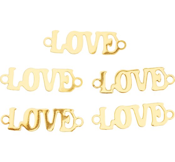 Verbinder "Love", 5 Stück