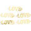 Verbinder "Love", 5 Stück Gold