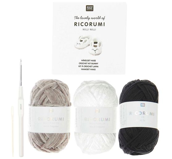 Rico Design Ricorumi Häkelset "Baby Booties"