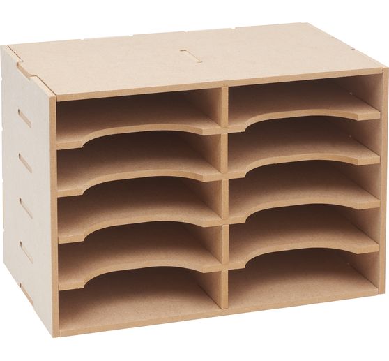 Flexio "Stempelkissen-Box", 10 Fächer