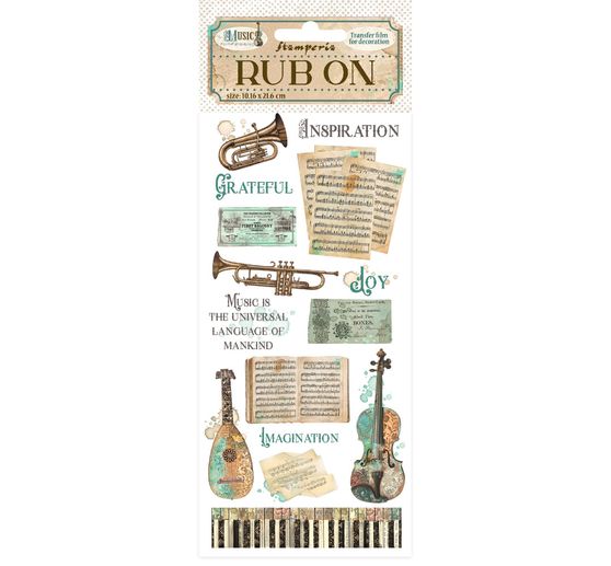 Rub On Transferfolie "Music"