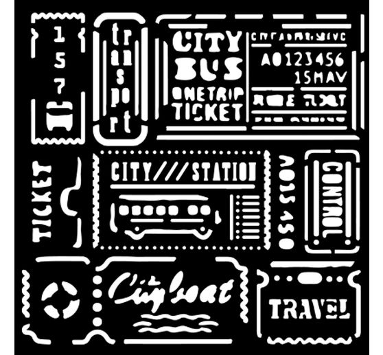 Schablone "Art of Travelling"