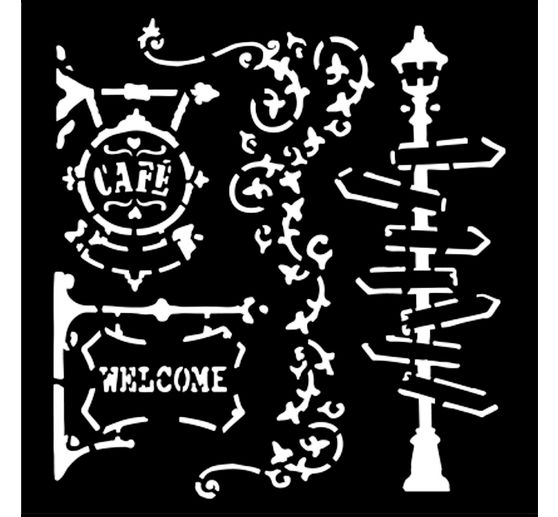 Schablone "Art of Travelling"