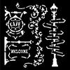 Schablone "Art of Travelling" Street Lamp