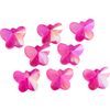 Glasschliffperlen Schmetterlinge Fuchsia