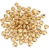 Kunststoffperlen Herzen Goldfarben