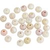 Glasschliffperlen Natur-Lila Mix
