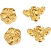 VBS Anhänger "Bee & Flower" 24 Karat, vergoldet