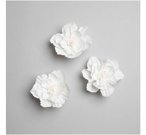 Krepppapier-Blüten