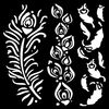 Schablone "Masquerade" Feathers