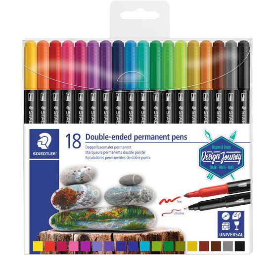 Staedtler Doppelfasermaler permanent