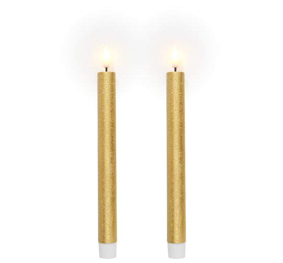 LED-Echtwachskerze mit Timer 6/18 Std.