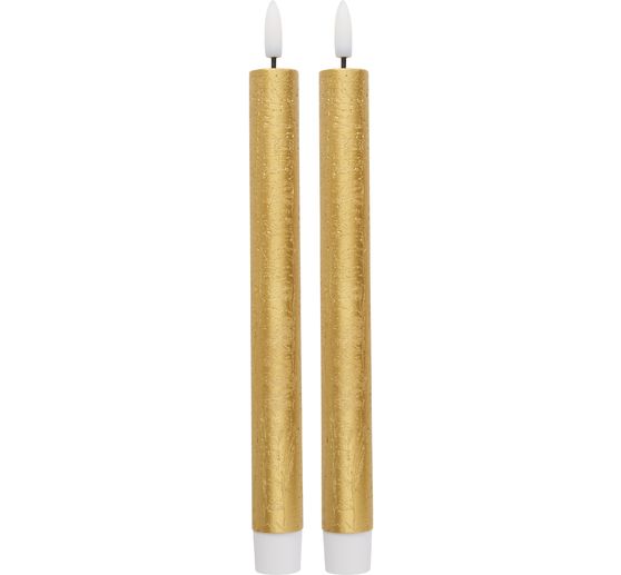 LED-Echtwachskerze mit Timer 6/18 Std.