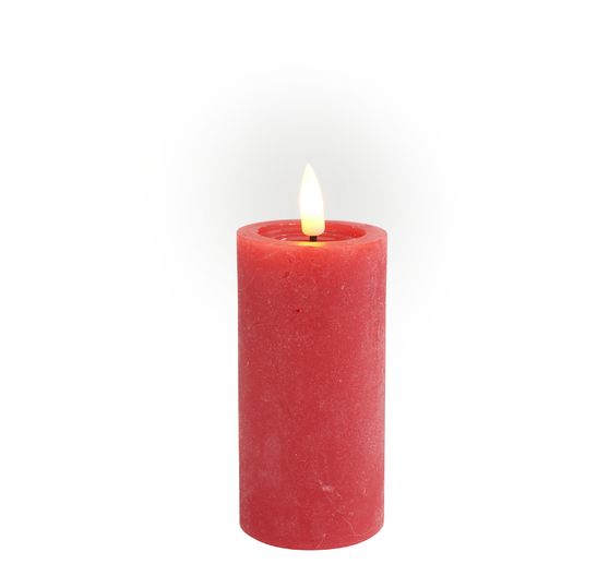 LED-Echtwachskerze "10 x 5 cm", mit Timer 6/18 Std.
