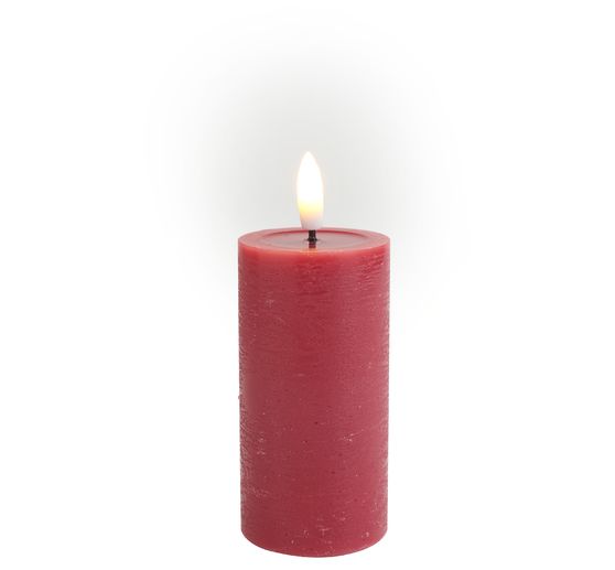 LED-Echtwachskerze "10 x 5 cm", mit Timer 6/18 Std.