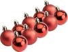 Plastic Christmas balls, 10 pieces, Ø 4.4 cm