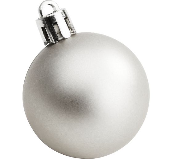 Weihnachtskugeln aus Kunststoff, 10 Stück, Ø 4,4 cm