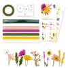 Krepppapier-Blumen-Set Gelb