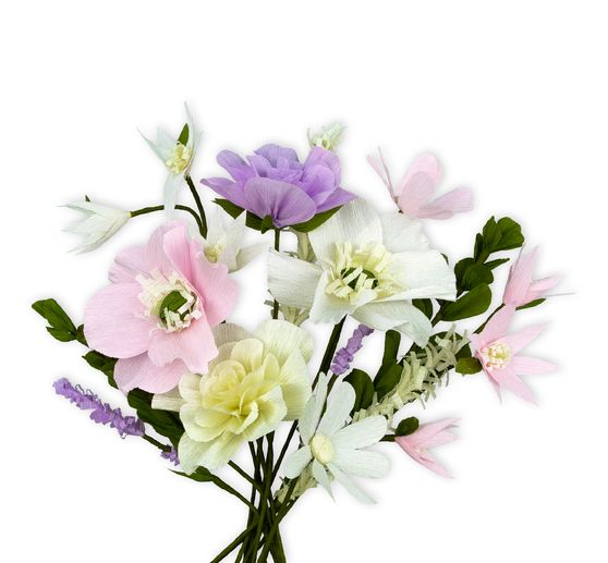 Krepppapier-Blumen-Set