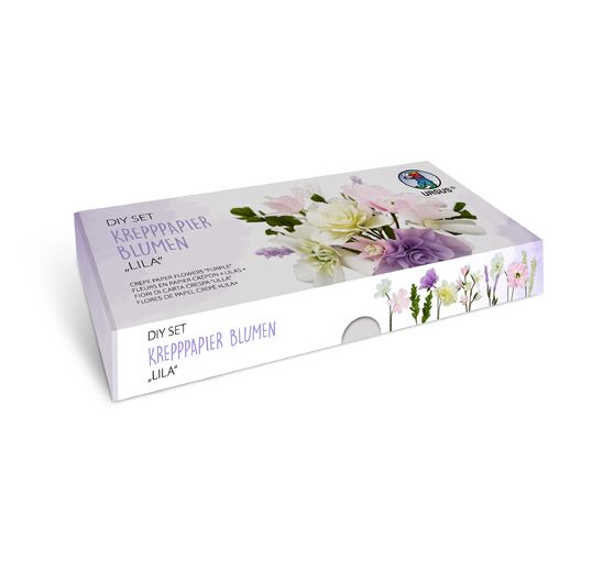 Krepppapier-Blumen-Set