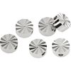 Metal beads round polished Silver