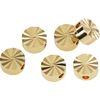 Metal beads round polished Gold
