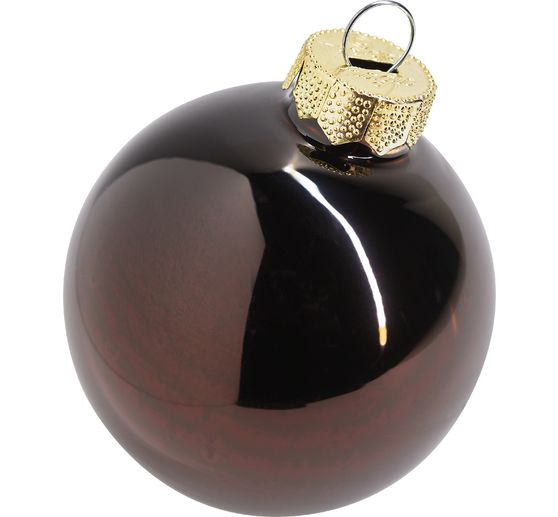 Christmas balls made of glass, Ø 6cm