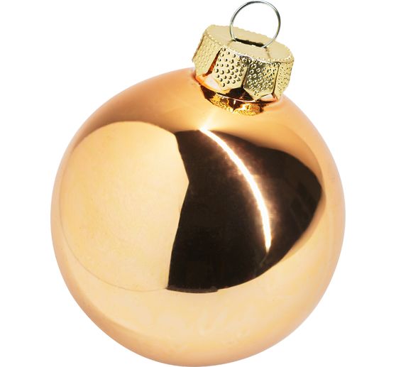 Christmas balls made of glass, Ø 6cm