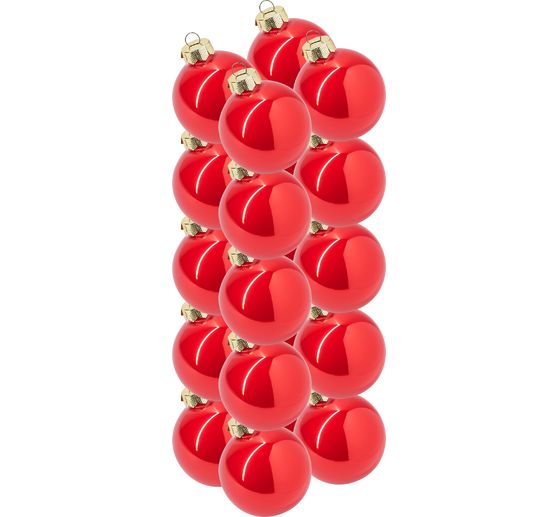 Christmas balls made of glass, Ø 6cm