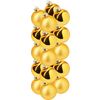 Christmas balls made of glass, Ø 6cm Gold