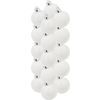 Christmas balls made of glass, Ø 6cm White
