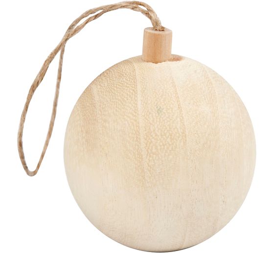 Holz-Weihnachtskugel